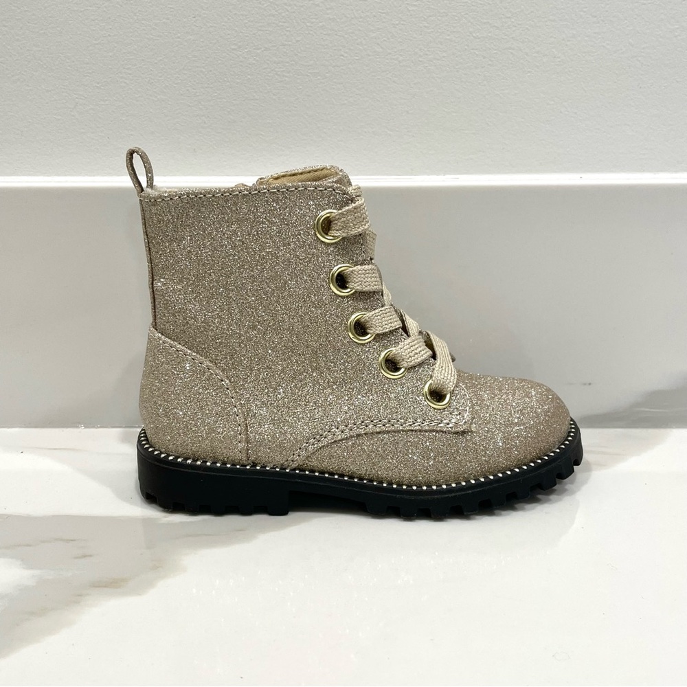 NWOB Maggie & Zoe Gold Sparkle Glitter Boots (size 7)